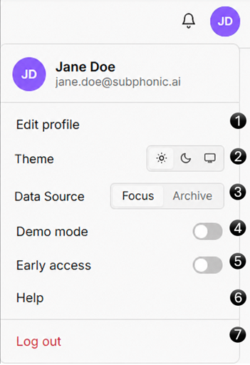 Quick settings